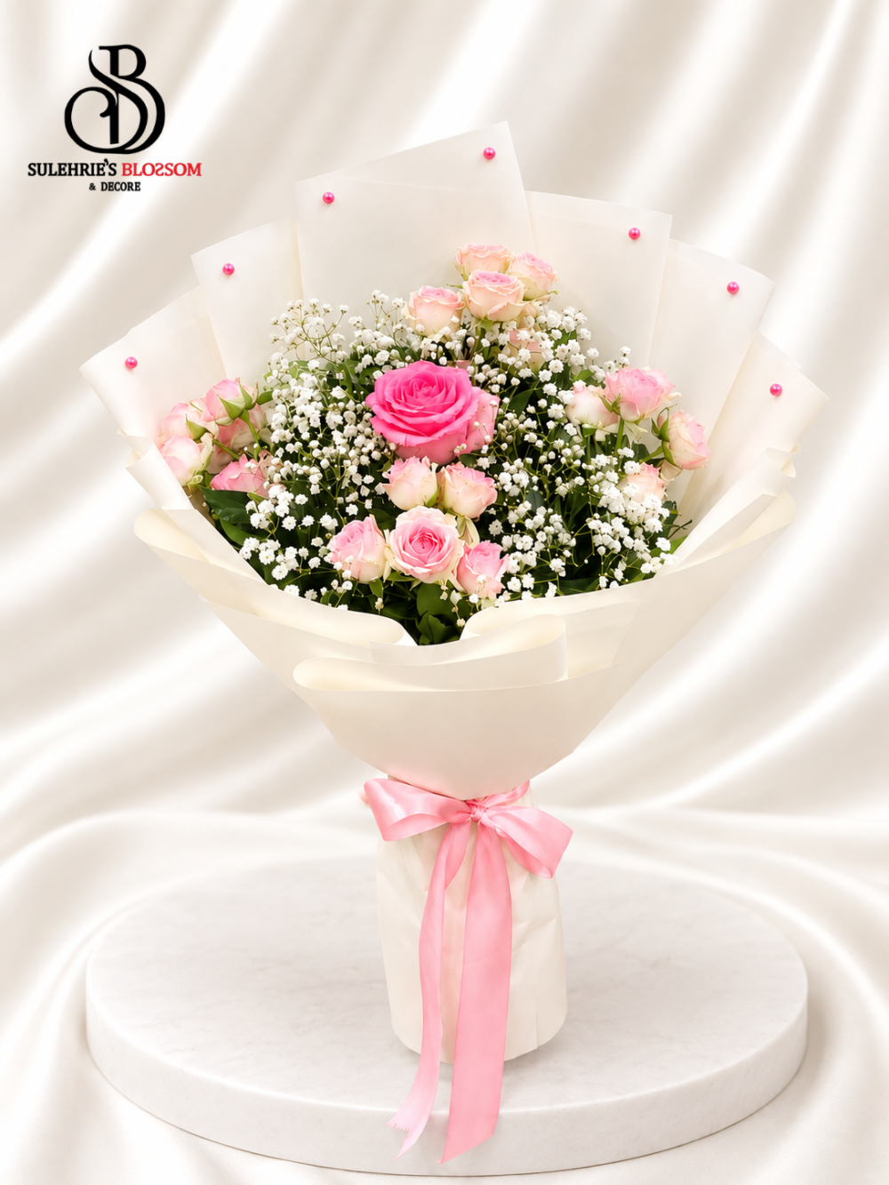 bouquet delivery in Lahore – Blush Whispers Bouquet