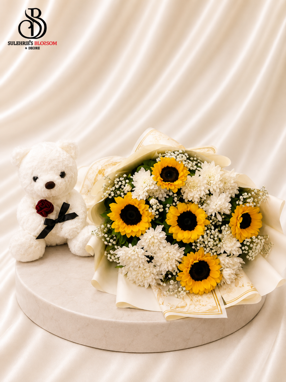 Golden Bloom Teddy Luxe