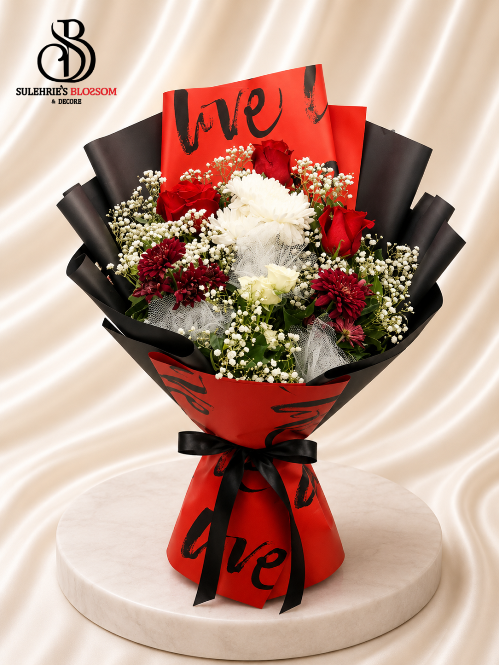 red rose bouquet in Lahore – Scarlet Love Bouquet